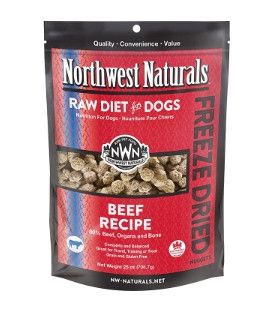 Northwest Naturals Raw Diet Beef Nuggets Freeze-Dried Dog Food, 25-oz