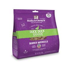 Stella & Chewy's Duck Duck Goose Dinner Morsels Grain-Free Freeze-Dried Cat Food, 18-oz