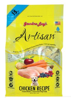 Grandma Lucy's Artisan Grain-Free Chicken Freeze-Dried Dog Food, 3-lb