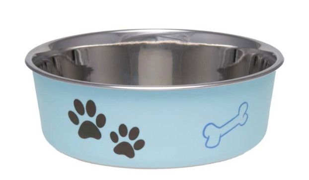 Loving Pets Bella Bowls Pet Bowl, Murano Blue, Medium