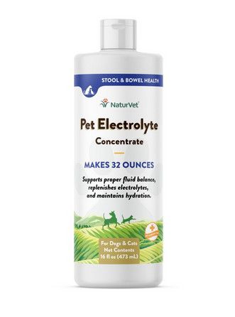 NaturVet Pet Electrolytes Concentrate Liquid Dog & Cat Supplement, 16-oz