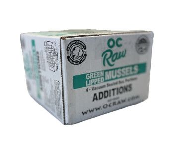 OC Raw Additions Green Lipped Mussel Frozen Dog Food, 2-lb