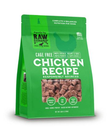 Raw Dynamic Chicken Frozen Raw Dog Food, 3-lb