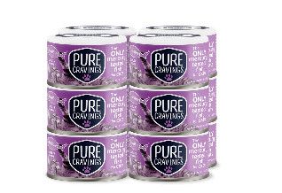 Pure Cravings Sardines Cutlets in Gravy Wet Cat Food Can, 3-oz