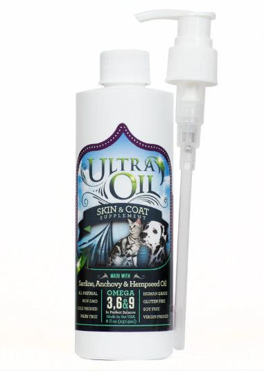 Ultra Oil Skin & Coat Supplement with seed Oil, 8-oz bottle