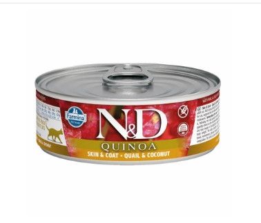 Farmina N&D Quinoa Skin & Coat Quail Wet Cat Food, 2.8-oz