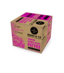 Bones & Co Meat Cube Temptin' Turkey Recipe Patties Frozen Dog Food, 18-lb