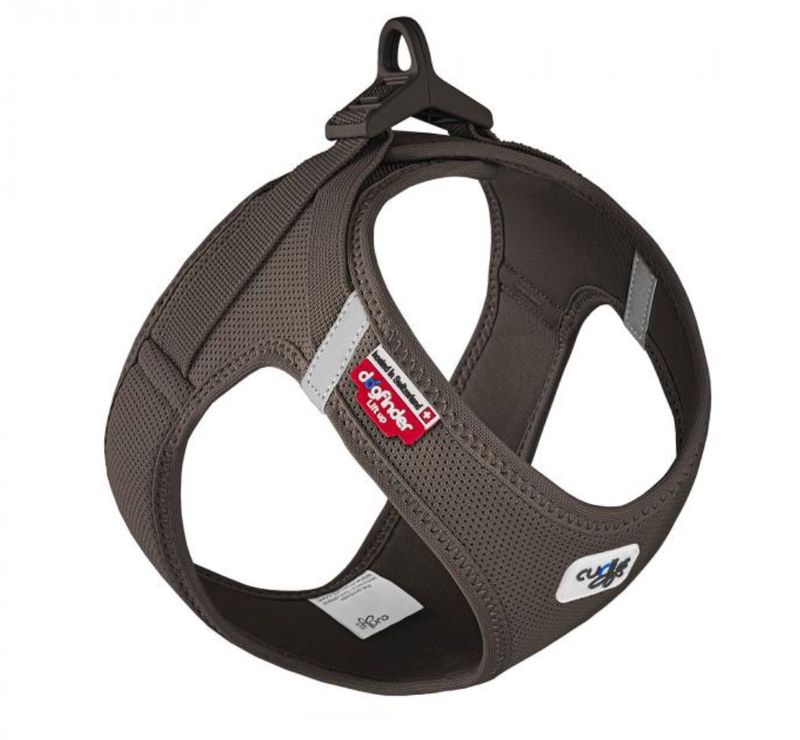 Curli Clasp Air-Mesh Vest Dog Harness, Brown, Large