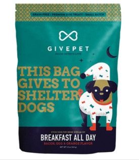 GivePet Breakfast All Day Dog Treat, 12-oz