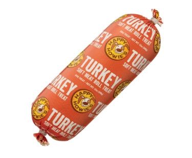 Happy Howie's Turkey Meat Roll Dog Treats, 12-oz