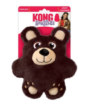 KONG Snuzzles Bear Dog Toy, Medium