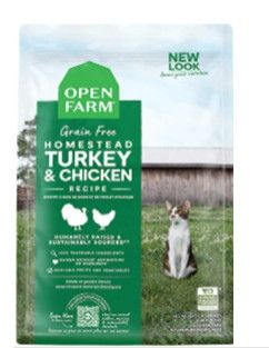 Open Farm Homestead Turkey & Chicken Recipe Grain-Free Dry Cat Food, 4-lb