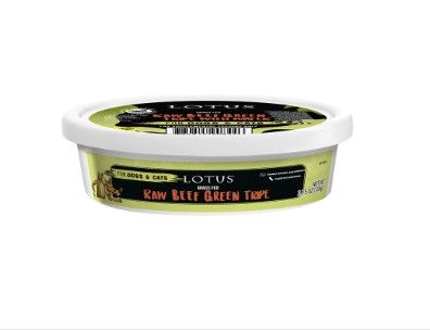 Lotus Grass-Fed Raw Beef Green Tripe Dog & Cat Food Topper, 3.75-oz