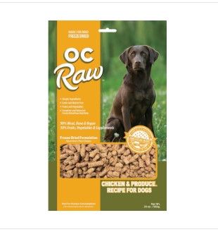 OC Raw Dog Chicken & Produce Meaty Rox Raw Freeze-Dried Dog Food, 20-oz
