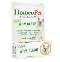 HomeoPet Feline WRM Clear Cat Supplement, 450 drops