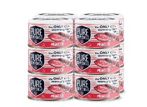Pure Cravings Minced Tuna & Salmon with Topper Wet Cat Food Can, 3-oz
