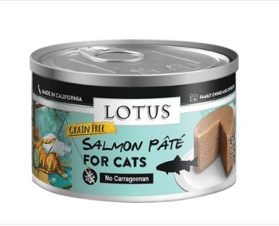 Lotus Salmon Pate Grain-Free Wet Cat Food Can, 2.75-oz