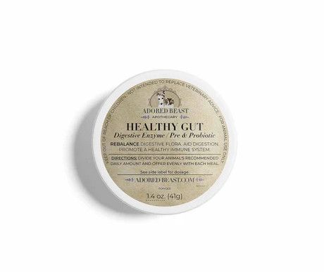 Adored Beast Apothecary Healthy Gut Digestive Enzyme Pre & Probiotic for Dogs & Cats, 83-gram