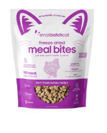 Smallbatch Cat Mealbites Turkey Freeze-Dried Cat Food, 10-oz