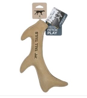Tall Tails Natural Leather Antler Dog Toy, 11-in
