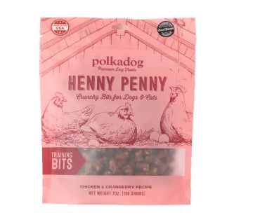 Polkadog Henny Penny Crunchy Bits Dog & Cat Treats, 7-oz