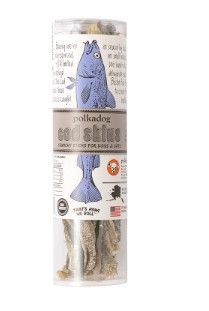 Polkadog Cod Skins Dog & Cat Treats Tube, 2.5-oz