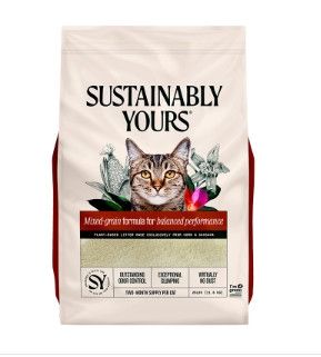 Sustainably Yours Mixed-Grain Formula Cat Litter, 26-lb