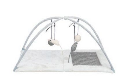 Trixie Activity Center Scratching Post Mat for Cats, 23.6 x 16.5 x 13-in