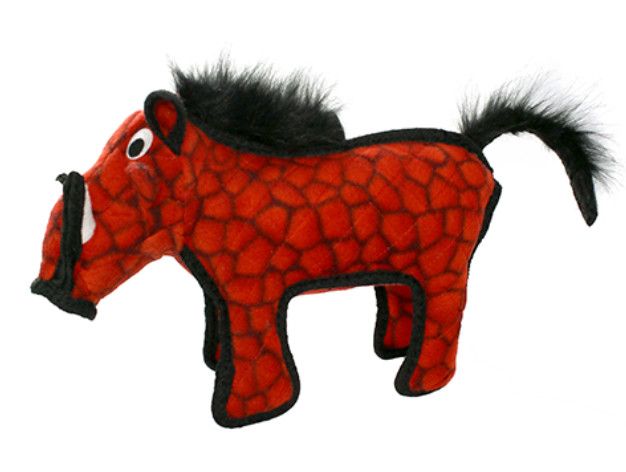 Tuffy Desert Warthog Dog Toy, Red