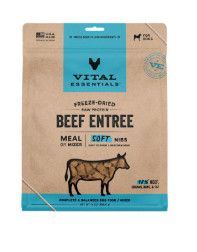 Vital Essentials Beef Entree Soft Nibs Freeze-Dried Raw Dog Food, 14-oz