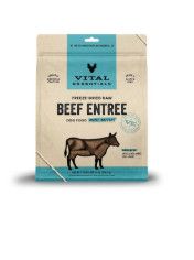 Vital Essentials Beef Entree Mini Patties Freeze-Dried Raw Dog Food, 14-oz