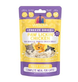 Weruva Cat Freeze-Dried Paw Lickin' Chicken Dry Cat Food, 1-oz