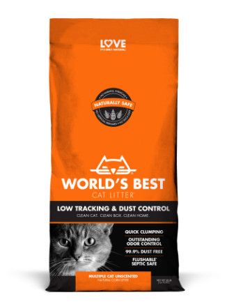World's Best Low Tracking & Dust Control Multiple Cat Litter, 28-lb