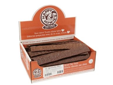 Happy Howie's Beef Jerky Strips Dog Treats, 12-in, 1-count