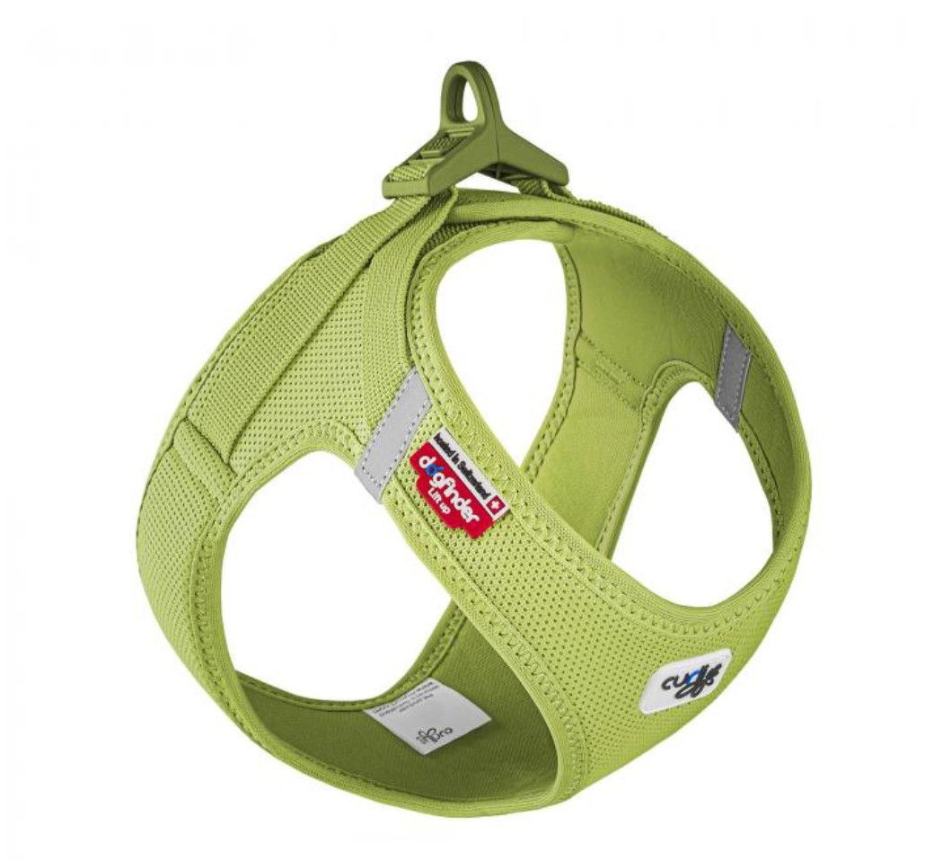 Curli Clasp Air-Mesh Vest Dog Harness, Lime, X-Large