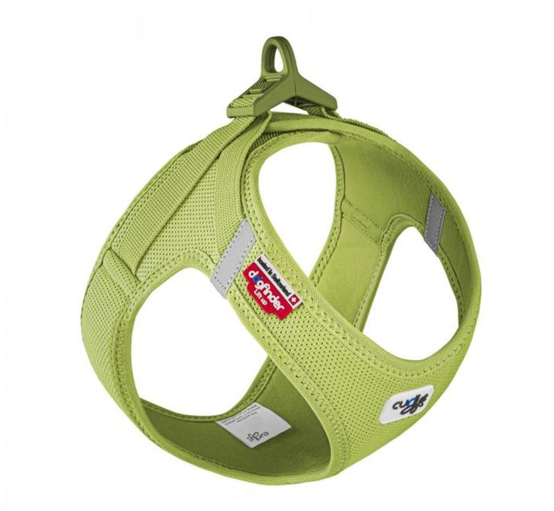 Curli Clasp Air-Mesh Vest Dog Harness, Lime, X-Large