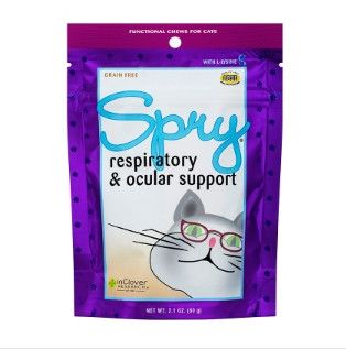 Inclover Spry Feline Respiratory & Ocular Support Soft Chew Cat Supplement, 2.1-oz