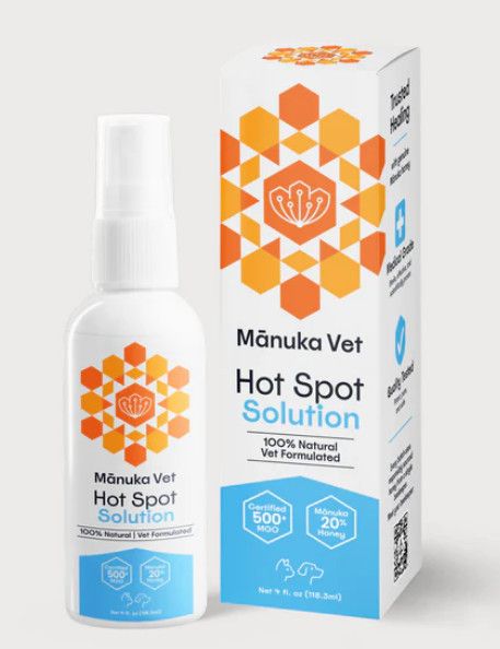 Manuka Vet Hot Spot & Wound Solution for Dogs & Cats, 1-oz
