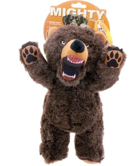 Mighty Angry Animals Bear Dog Toy, Junior