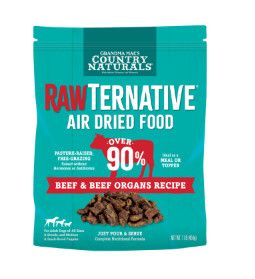 RawTernative Beef & Beef Organs Air-Dried Dog Food, 1-lb