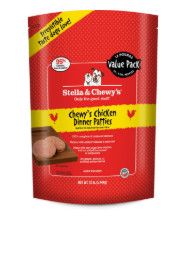 Stella & Chewy's Chewy's Chicken Dinner Patties Grain-Free Raw Frozen Dog Food, 12-lb
