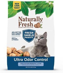 Naturally Fresh Walnut-Based Multi-Cat Ultra Odor Control Quick-Clumping Cat Litter, 26-lb