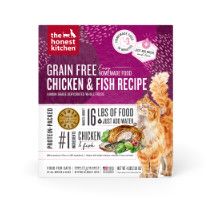 The Honest Kitchen Chicken & Fish Grain-Free Dehydrated Cat Food, 4-lb