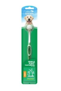 Tropiclean Fresh Breath Triple Flex Toothbrush for Large Dogs