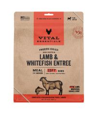 Vital Essentials Lamb & Whitefish Entree Soft Nibs Freeze-Dried Raw Dog Food, 14-oz