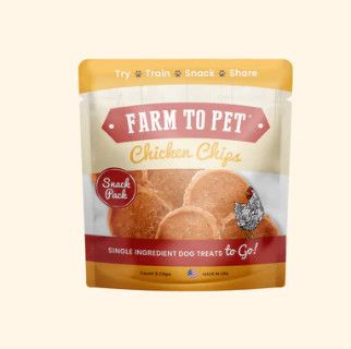 Farm To Pet Chicken Chips Snack Pack Dog Treats, 6-pk