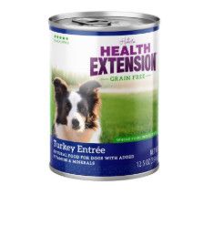 Health Extension Grain-Free Turkey Entree Canned Dog Food, 12.5-oz