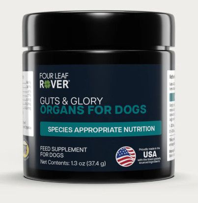 Four Leaf Rover Guts & Glory Grass-fed Organs Dog Supplement, 1.5-oz