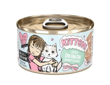 BFF Kitten Chicken Cha Cha Cha! Dinner in Gravy Wet Cat Food Can, 2.8-oz