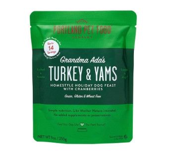 Portland Pet Food Grandma Ada's Grain Free Turkey & Yams Wet Dog Food, 9-oz